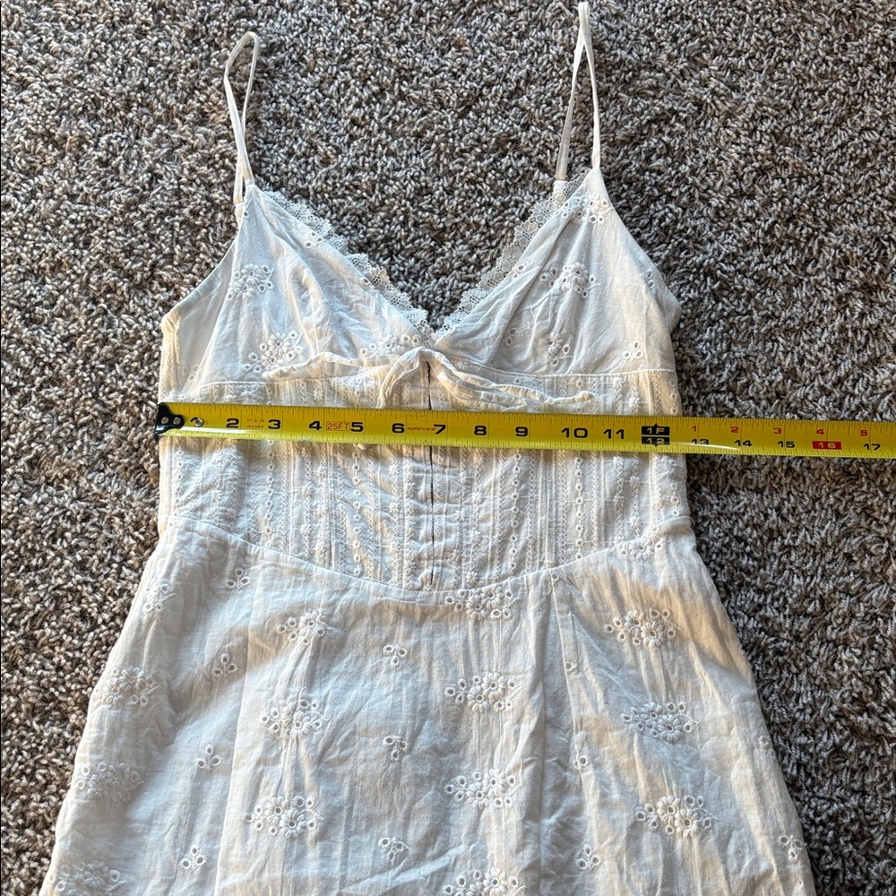 White Fox Boutique White Eyelet Mini Dress - Picture 4 of 9
